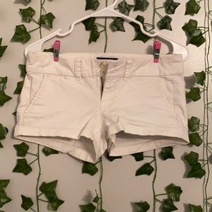 White Low Rise American Eagle Shorts